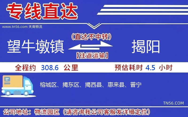 望牛墩鎮到揭陽物流公司 望牛墩鎮到揭陽物流公司