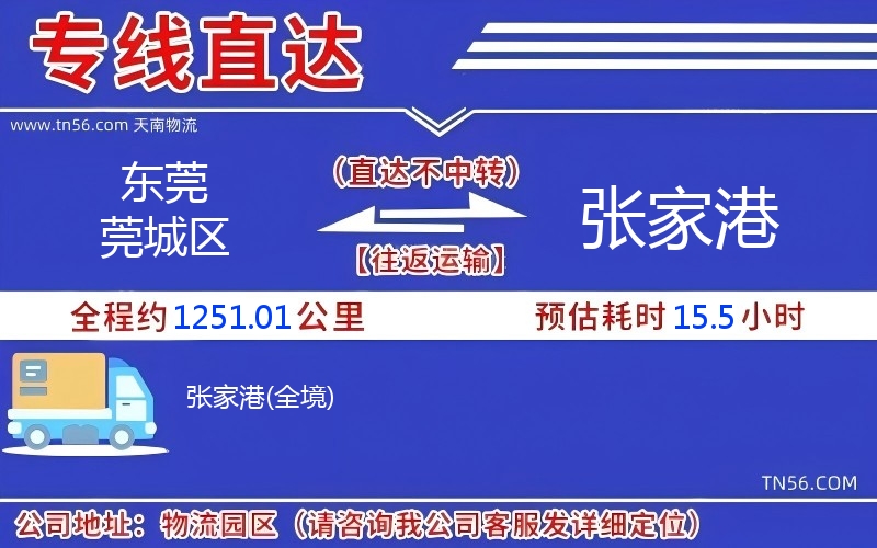 東莞莞城區(qū)到張家港物流公司